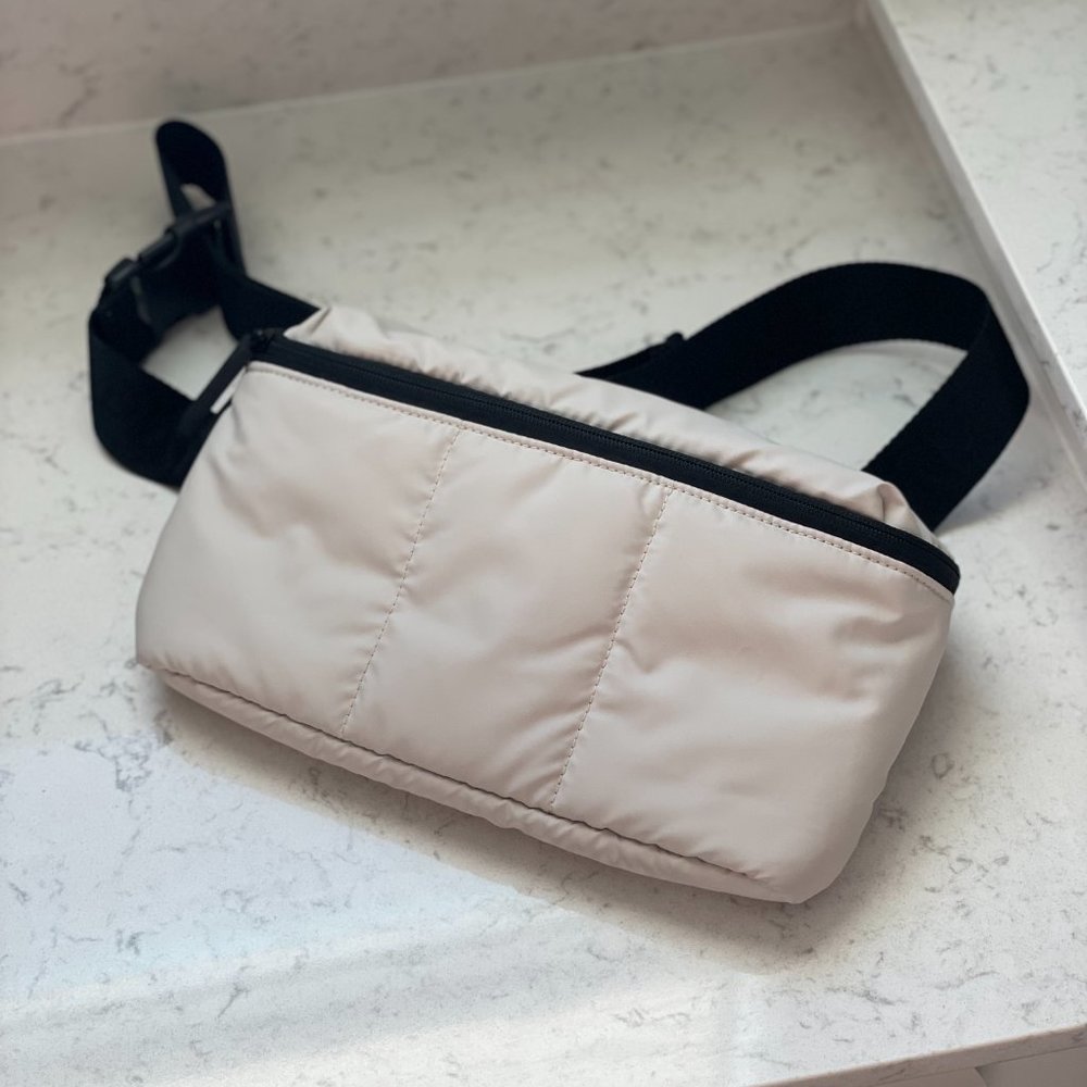 Calpak Luka Belt Bag in Dove Grey